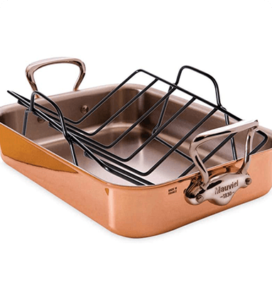Mauviel M’héritage 150s Rectangular Roasting Pan With Rack