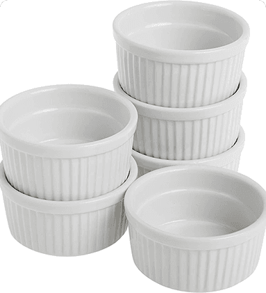 Norpro 40z/120ml Porcelain Ramekins