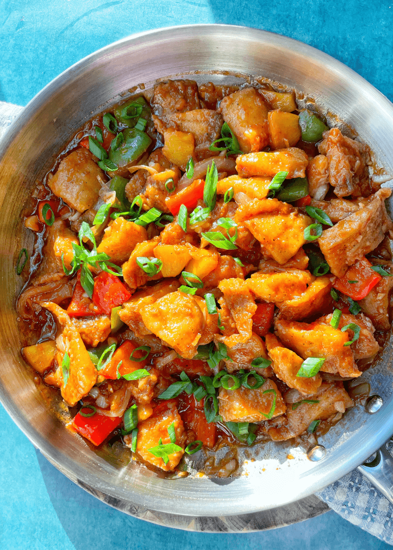 Fish in Sweet and Sour Pineapple Ginger Sauce