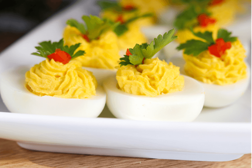 Christmas Stuffed (Deviled) Eggs Recipe