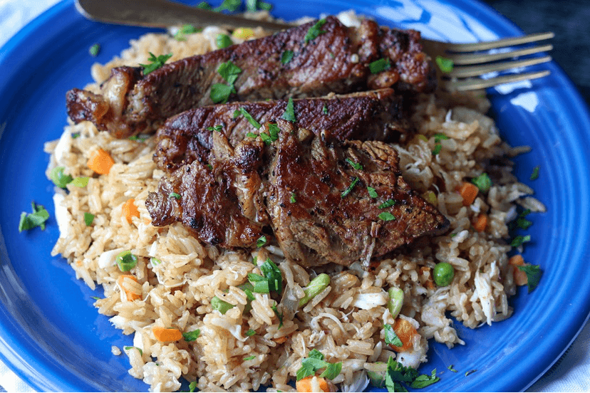 Crab Fried Rice w/ Steak