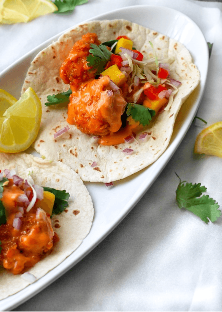 Spicy Bam Bam Shrimp Taco
